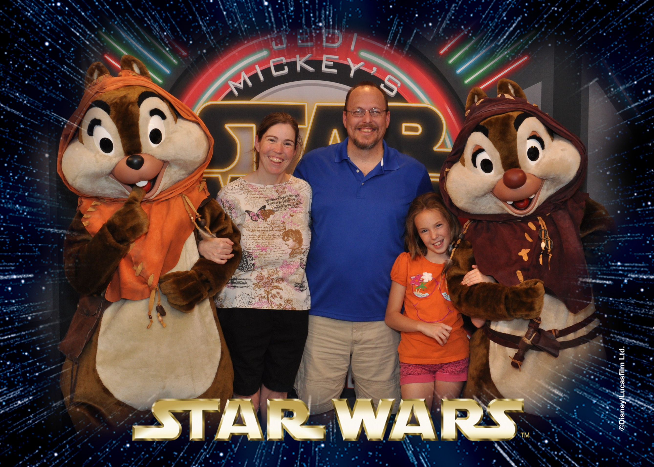 Chip n Dale Ewoks Star Wars Weekends dinner