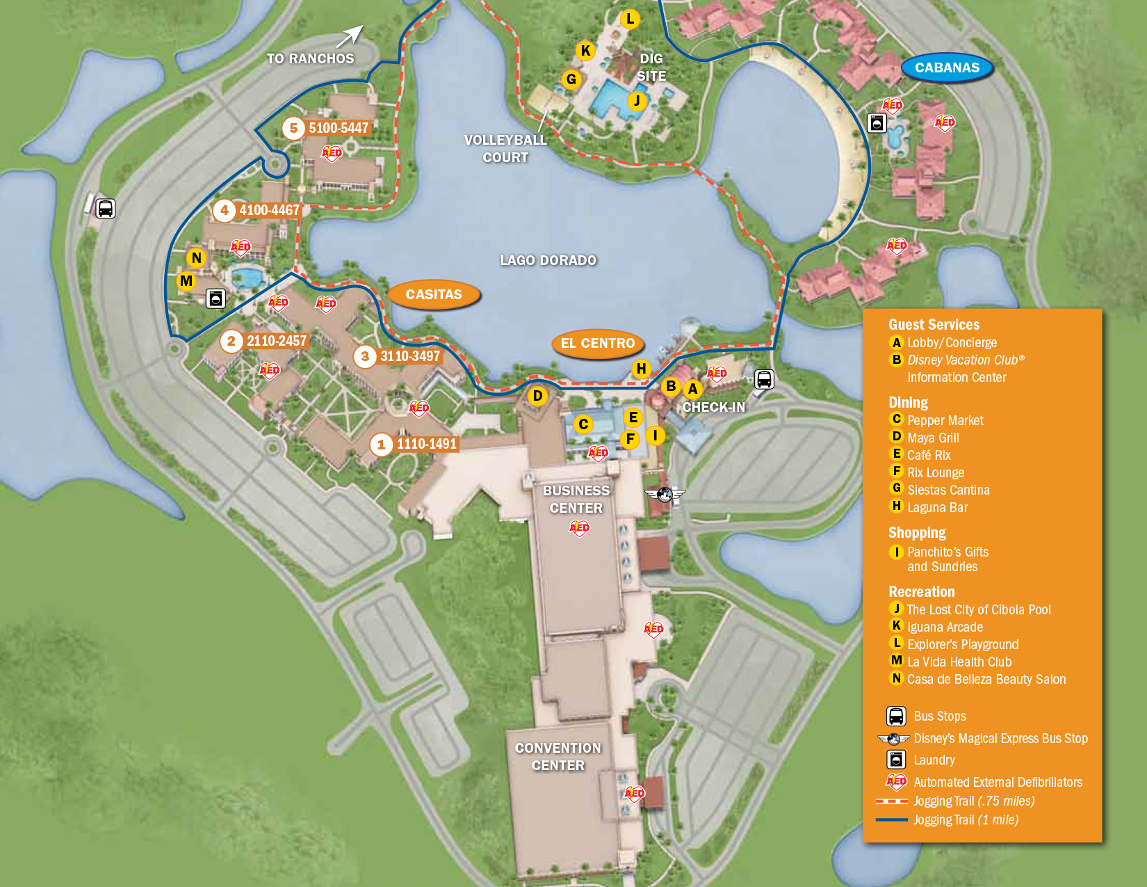 Coronado Springs Resort Map | KennythePirate.com