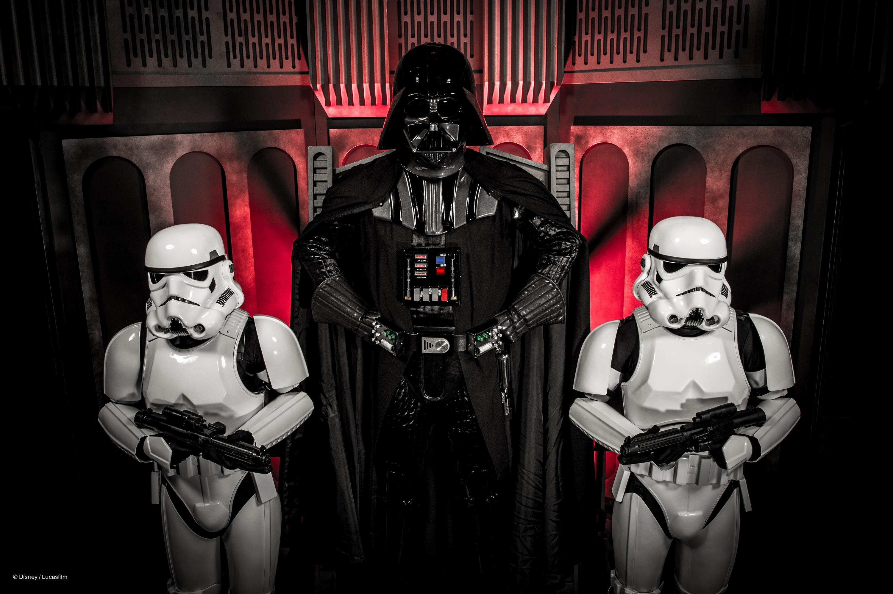 Darth Vader and Stormtroopers at Star Wars Weekends