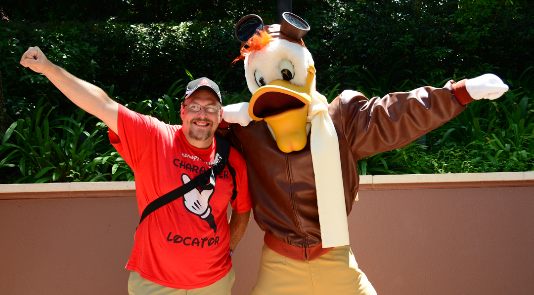 Launchpad McQuack appears for Epcot Training
