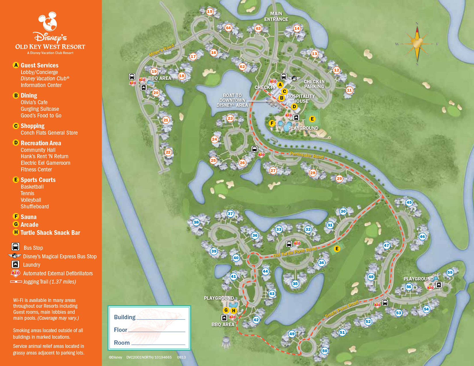 Old Key West Resort Map Walt Disney World