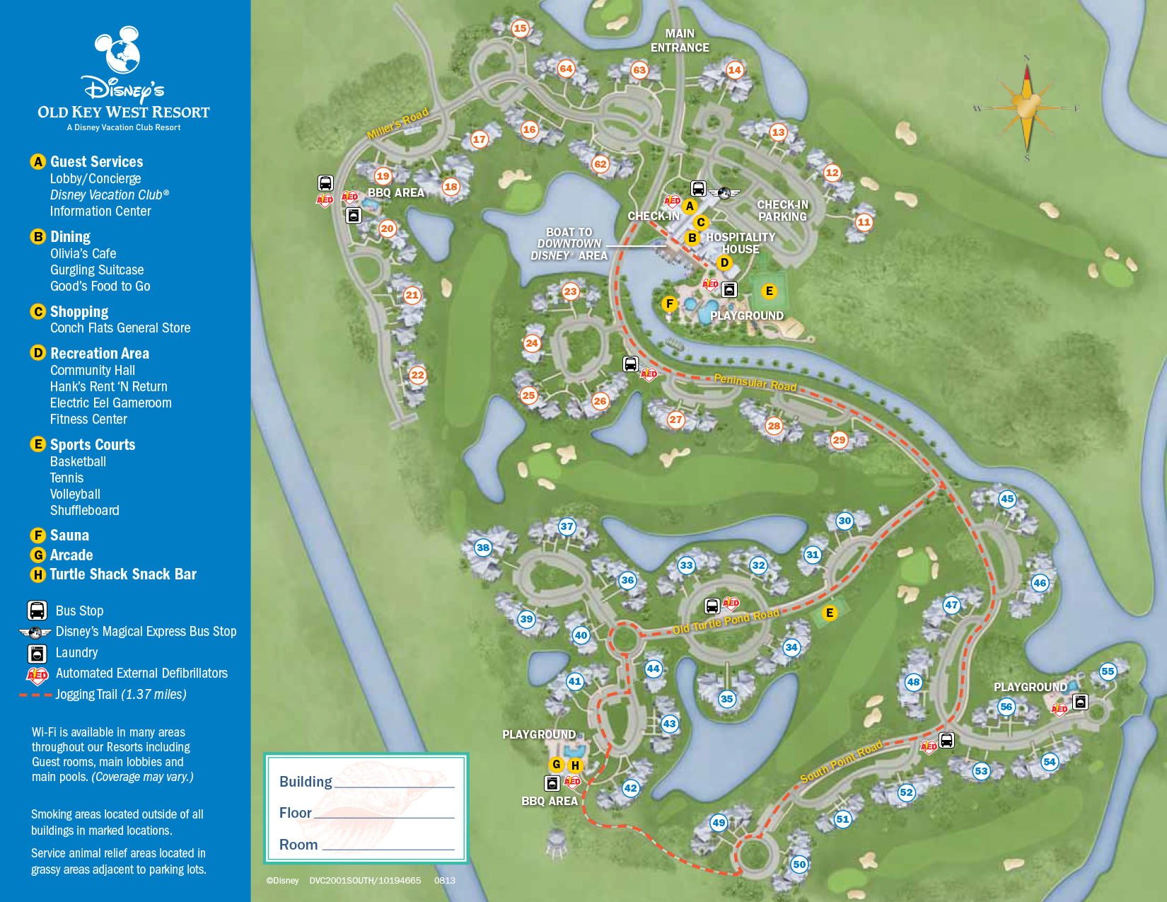 Old Key West Resort Map Walt Disney World