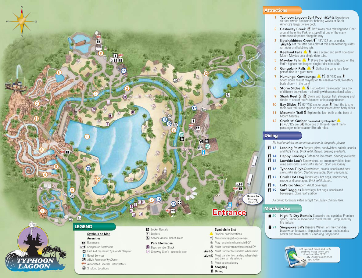 Typhoon Lagoon Map Walt Disney World